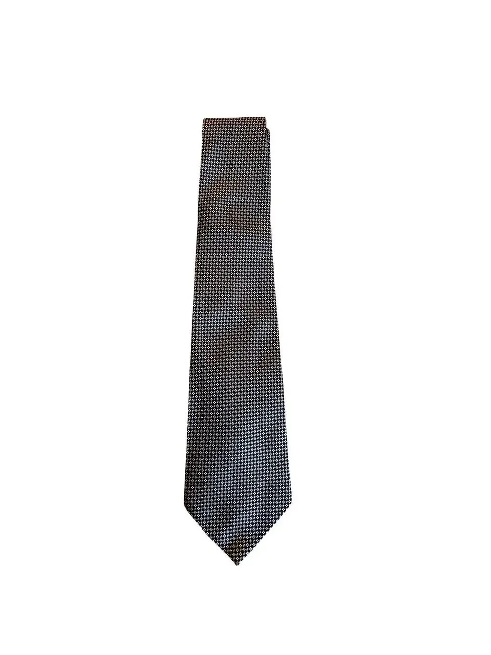Geoffrey Beene Black and White Patterned Tie